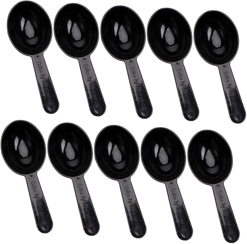 10 Piece Plastic Measuring Spoon Set For Coffee Sugar Tea And Seasonings Kitchen Essential - Image 1